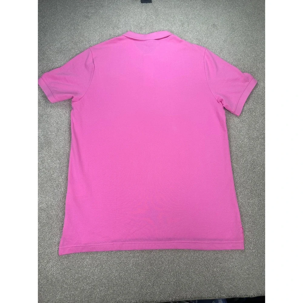 Nike Mens Polo Shirt Pink Cotton Blend Casual Everyday Top Large New‎ Preppy LG